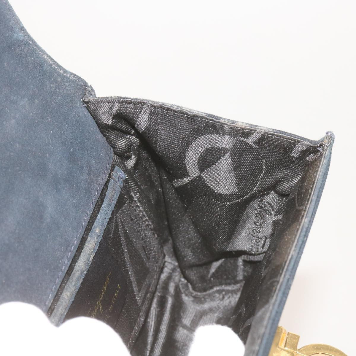 Salvatore Ferragamo Gancini Shoulder Bag Suede, BLACK, SUEDE, Shoulder bag