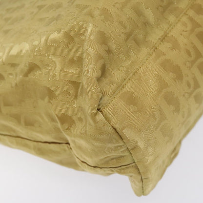 Christian Dior Vintage Trotter Open Tote Diorissimo Canvas, YELLOW, CANVAS, Tote bag