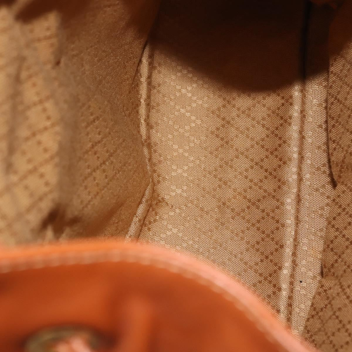 Gucci Vintage Bamboo Backpack Leather, BROWN, LEATHER, Backpack