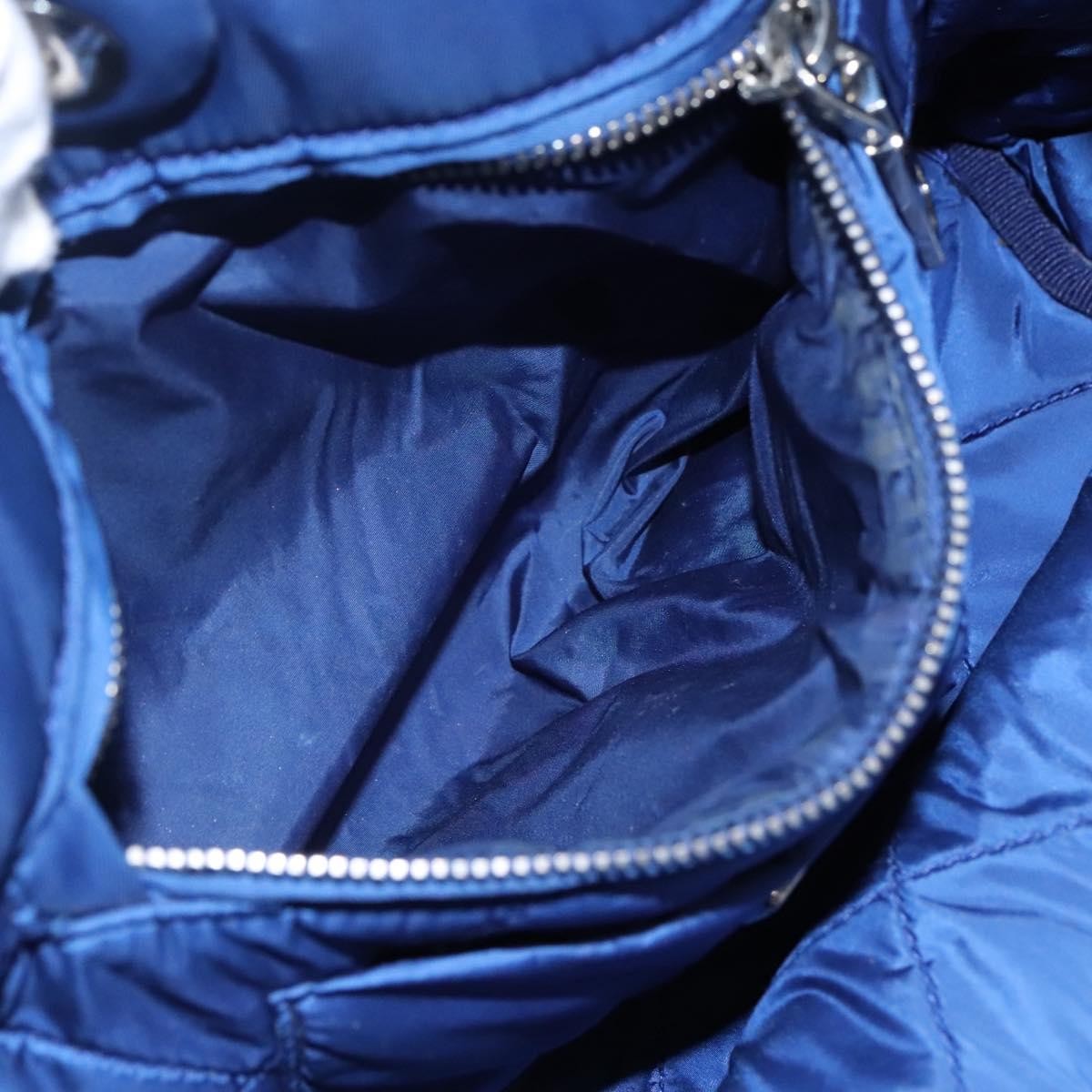 Prada Bomber Tote Tessuto, BLUE, NYLON, Tote bag