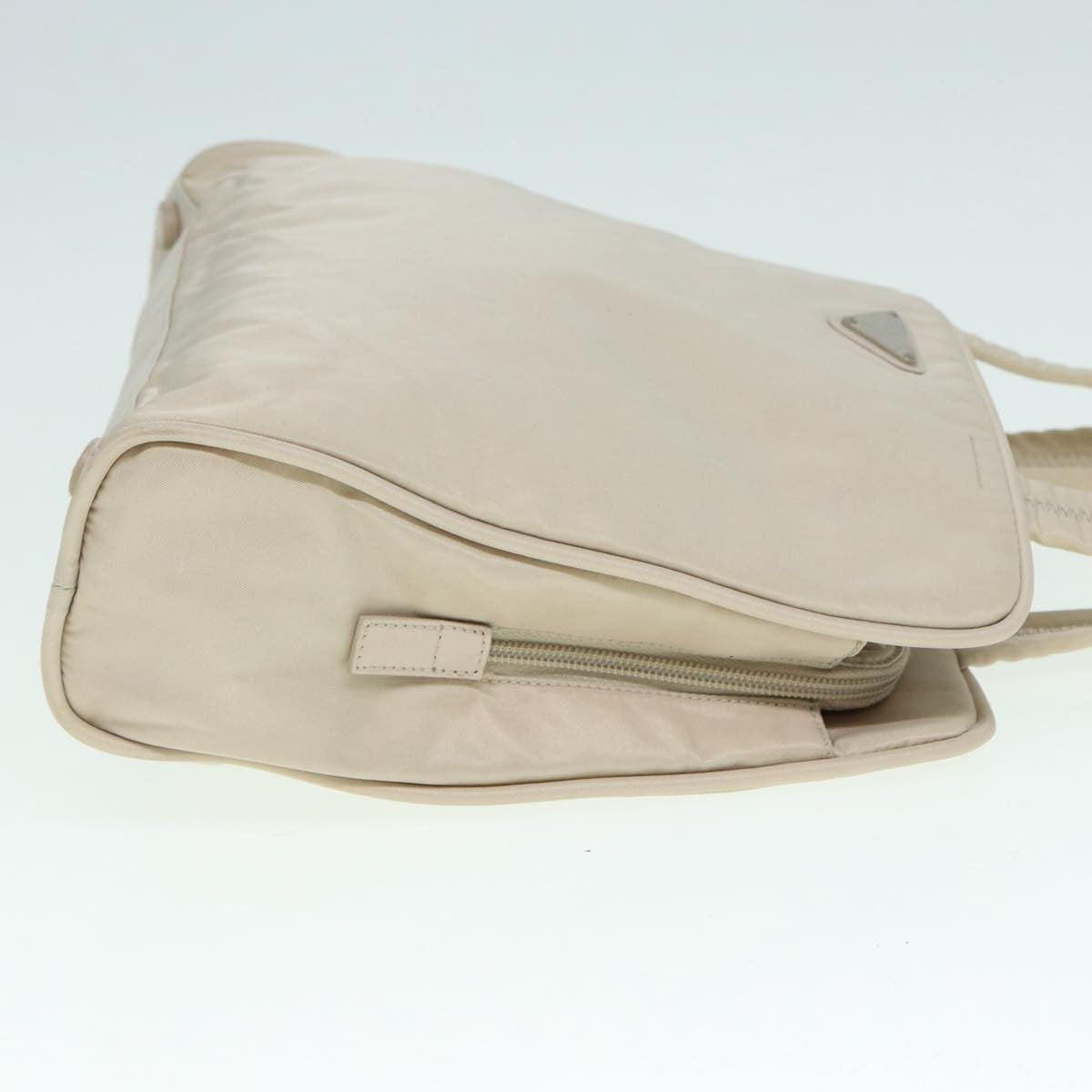 Prada Zip Around Tote Tessuto, BEIGE, NYLON, Tote bag
