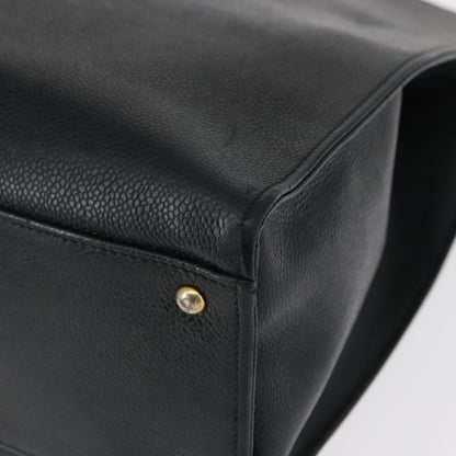 Chanel Vintage CC Lock Pocket Chain Tote Caviar, GREEN, LEATHER, Handbag