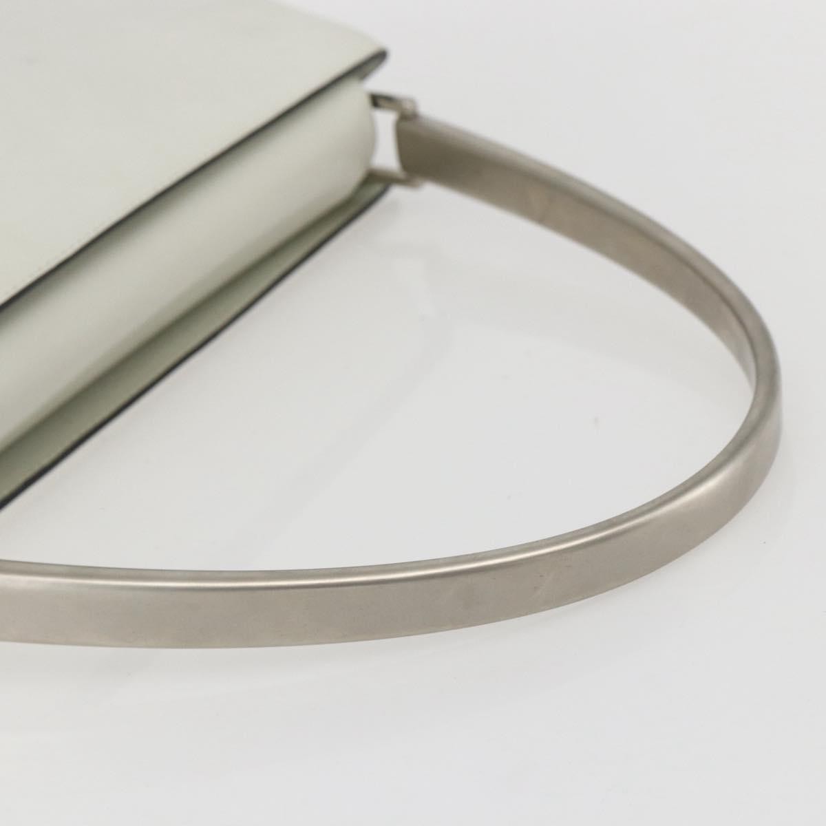 Prada Vintage Handbag Leather, WHITE, LEATHER, Handbag