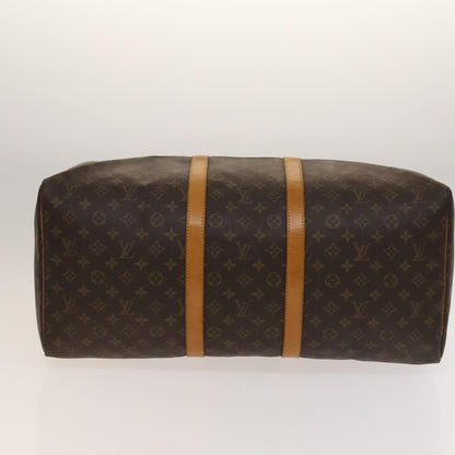 Louis Vuitton Keepall Bag Monogram Canvas, BROWN, CANVAS, Travel bag