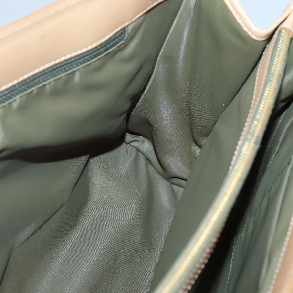 Christian Dior Vintage Trotter Double Pocket Tote Diorissimo Canvas, KHAKI, CANVAS, Tote bag