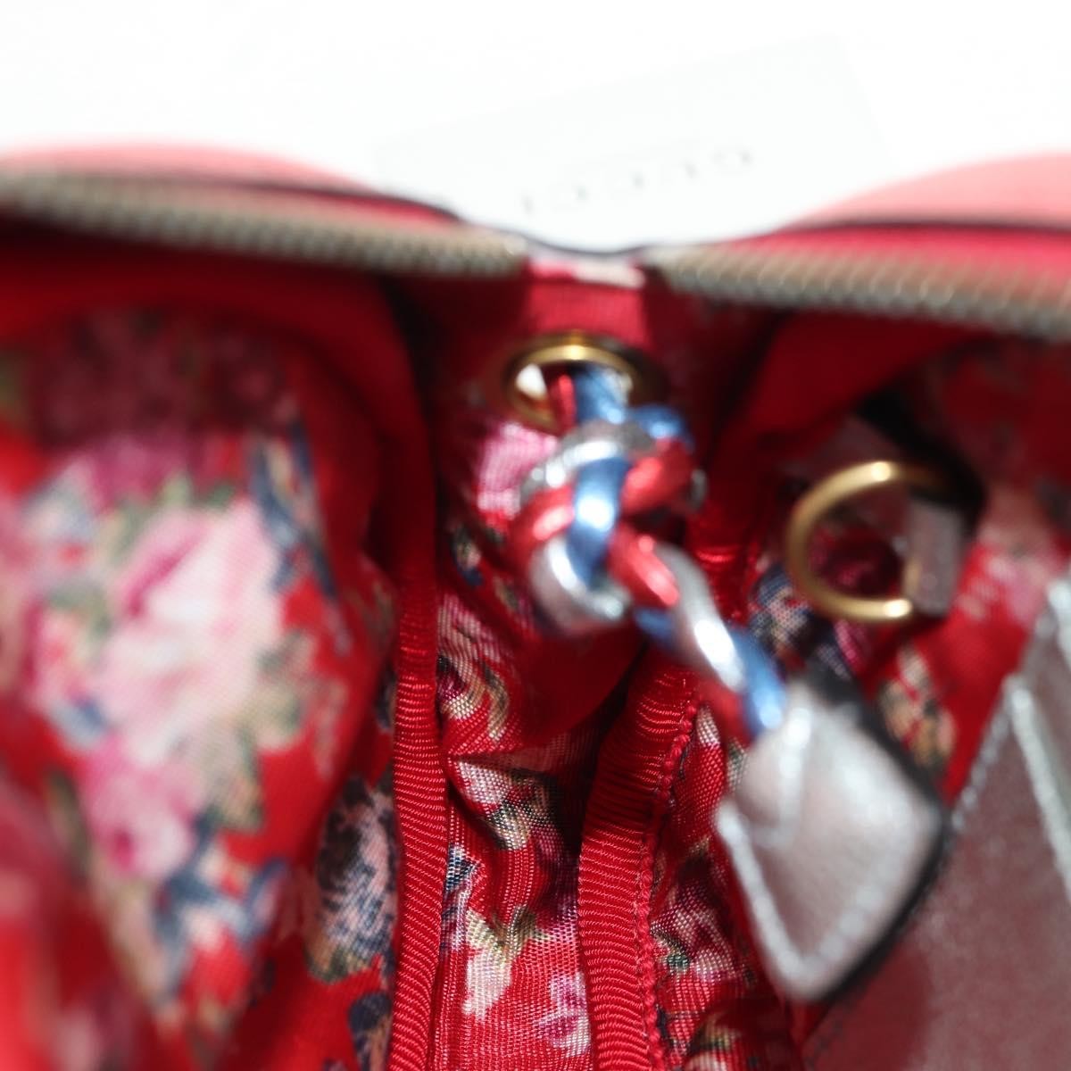 Gucci Trapuntata Camera Shoulder Bag Lambskin, BLUE, LEATHER, Shoulder bag