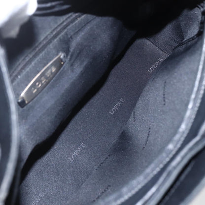 Loewe Vintage Anagram Tote Leather, BLACK, LEATHER, Tote bag