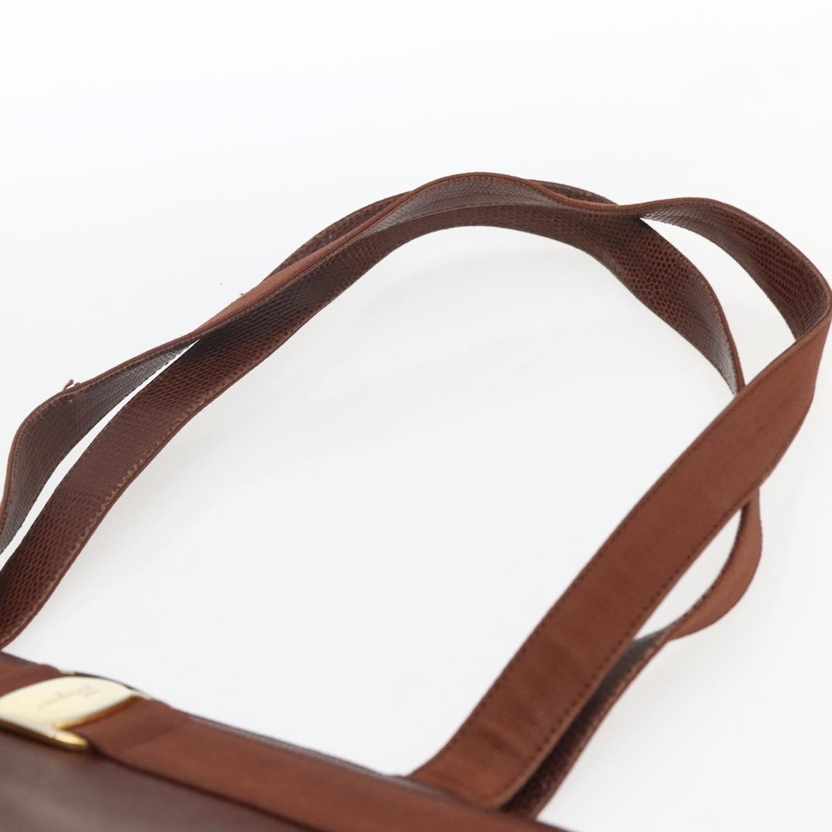 Salvatore Ferragamo Vala Shoulder Bag Leather, BROWN, LEATHER, Shoulder bag