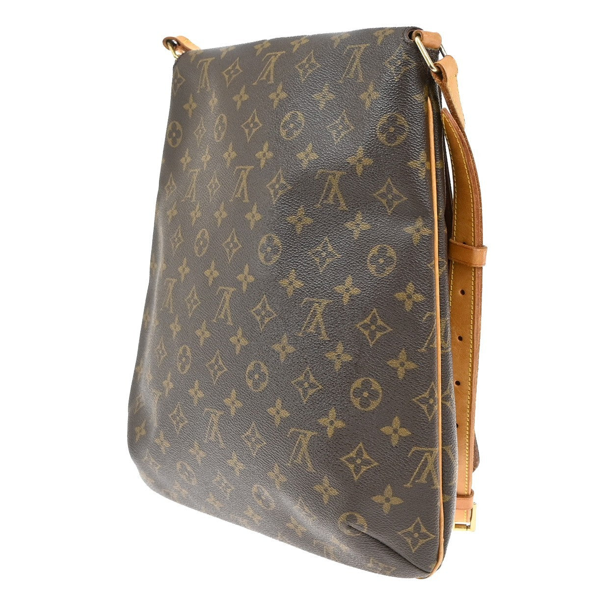 Louis Vuitton Musette Handbag Monogram Canvas, BROWN, CANVAS, Shoulder bag