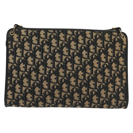 Christian Dior wristlet zip dior Canvas, NAVY, CANVAS, Shoulder bag