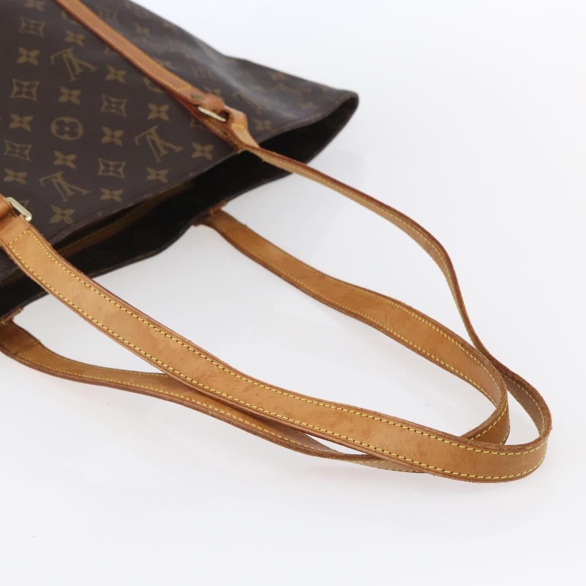 Louis Vuitton Shopping Sac Handbag Monogram Canvas, BROWN, CANVAS, Tote bag