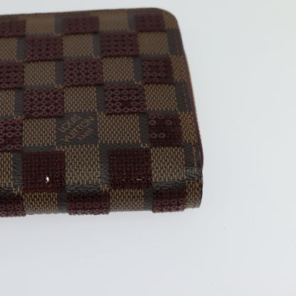 Louis Vuitton Zippy Wallet NM Damier Piet, RED, CANVAS, Wallets
