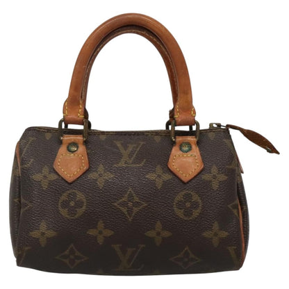Louis Vuitton Speedy Mini HL Handbag Monogram Canvas, BROWN, CANVAS, Handbag