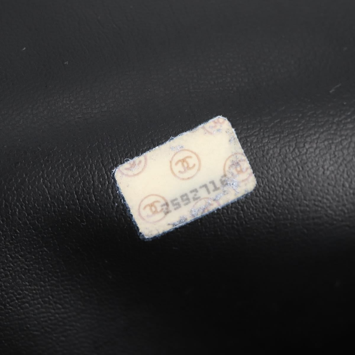 Chanel Vintage Shopping Tote Quilted Lambskin, BLACK, LEATHER, Tote bag