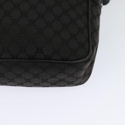 Celine Vintage Macadam Shoulder Bag Canvas, BLACK, CANVAS, Shoulder bag