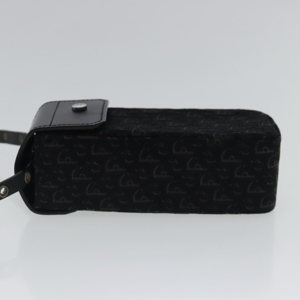Christian Dior Vintage Trotter Pouch Diorissimo Canvas, BLACK, CANVAS, Clutche & pouche