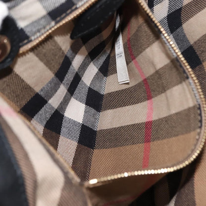 Burberry Banner Tote Leather, BLACK, LEATHER, Tote bag