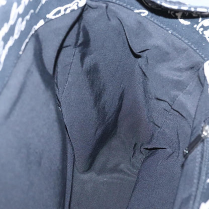 Chanel Resin Tote Printed Canvas, BLACK, CANVAS, Tote bag