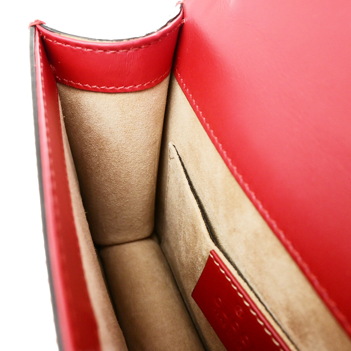 Gucci Sylvie Shoulder Bag Leather, RED, LEATHER, Shoulder bag