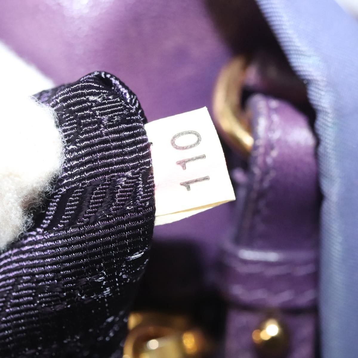 Prada Bow Tote Tessuto, PURPLE, NYLON, Handbag
