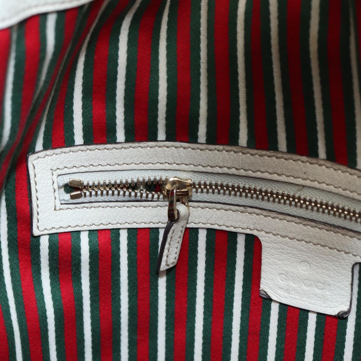 Gucci Horsebit Hobo Leather, BEIGE, LEATHER, Shoulder bag