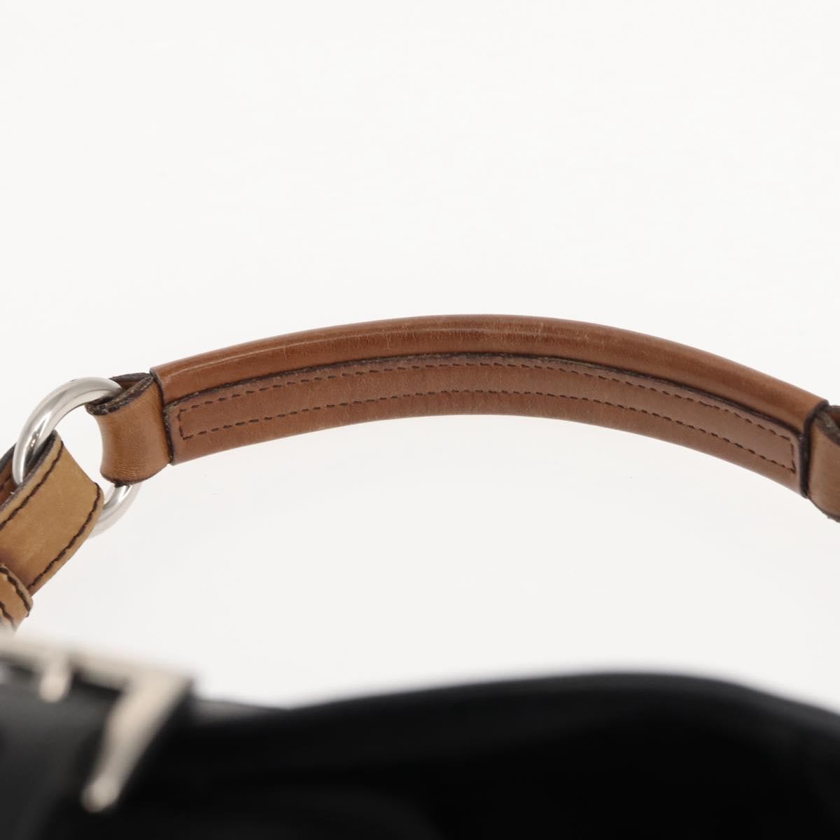 Prada Double Pocket Shoulder Bag Tessuto, BLACK, NYLON, Shoulder bag