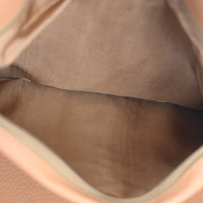 Celine Vintage Duffle Bag Macadam Coated Canvas, BROWN, PVC, Travel bag