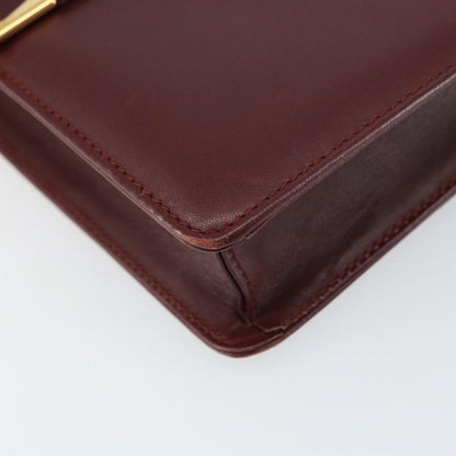 cartier Must de Cartier Shoulder Bag Leather, BURGUNDY, LEATHER, Shoulder bag