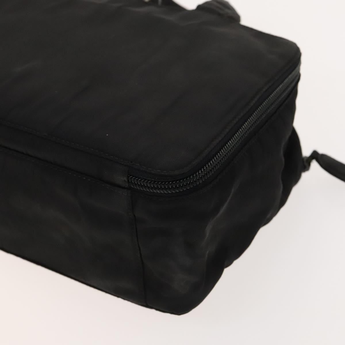 Prada Vintage Zip Handbag Tessuto, BLACK, NYLON, Handbag