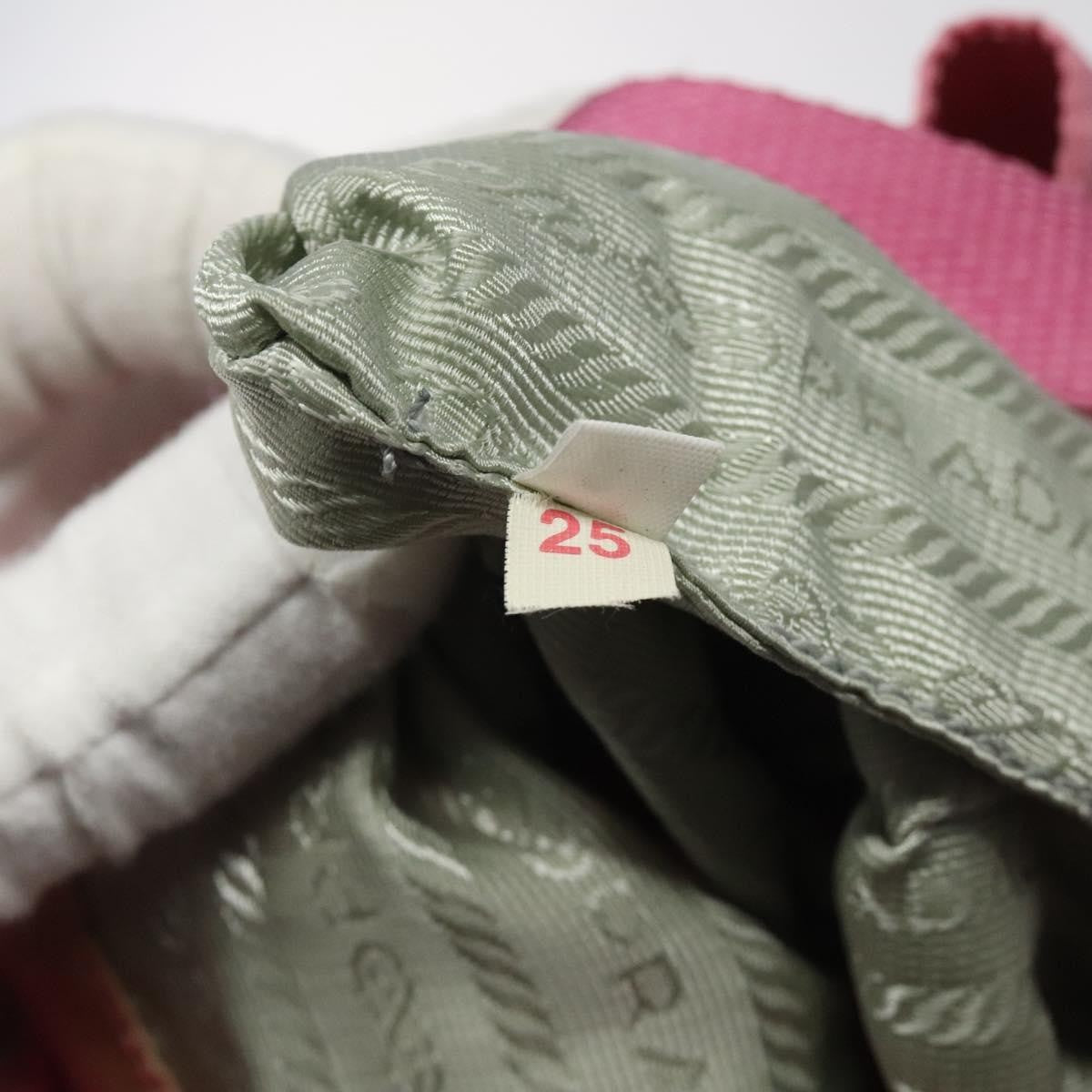 Prada Drawstring Bucket Bag Tessuto, PINK, NYLON, Handbag