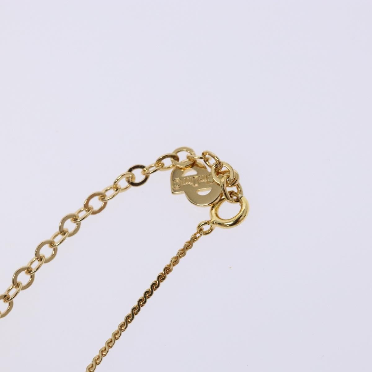 Christian Dior CD Round Pendant Necklace Metal, GOLD, METAL, Necklace