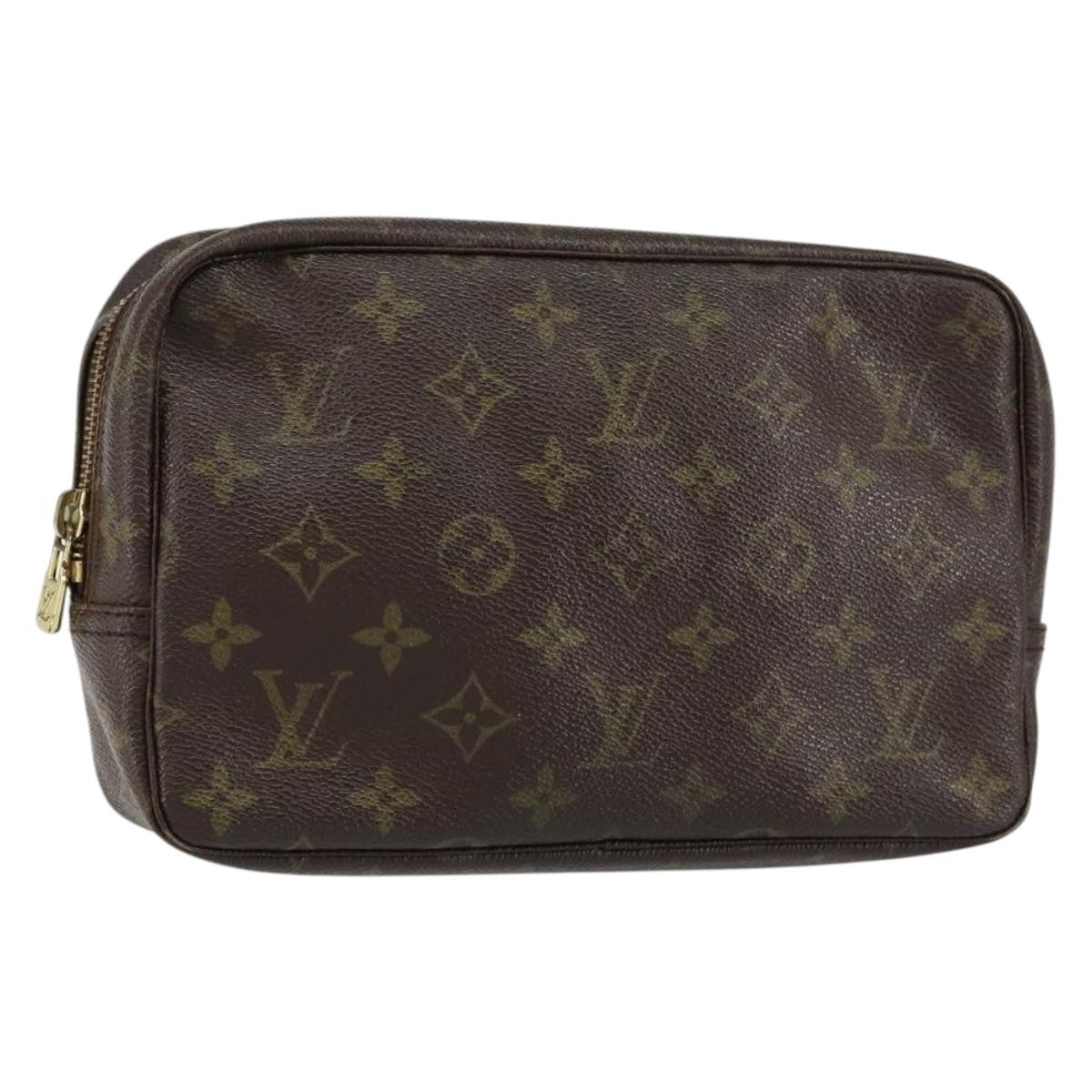 Louis Vuitton Trousse Toiletry Pouch Monogram Canvas, BROWN, CANVAS, Toiletry Case