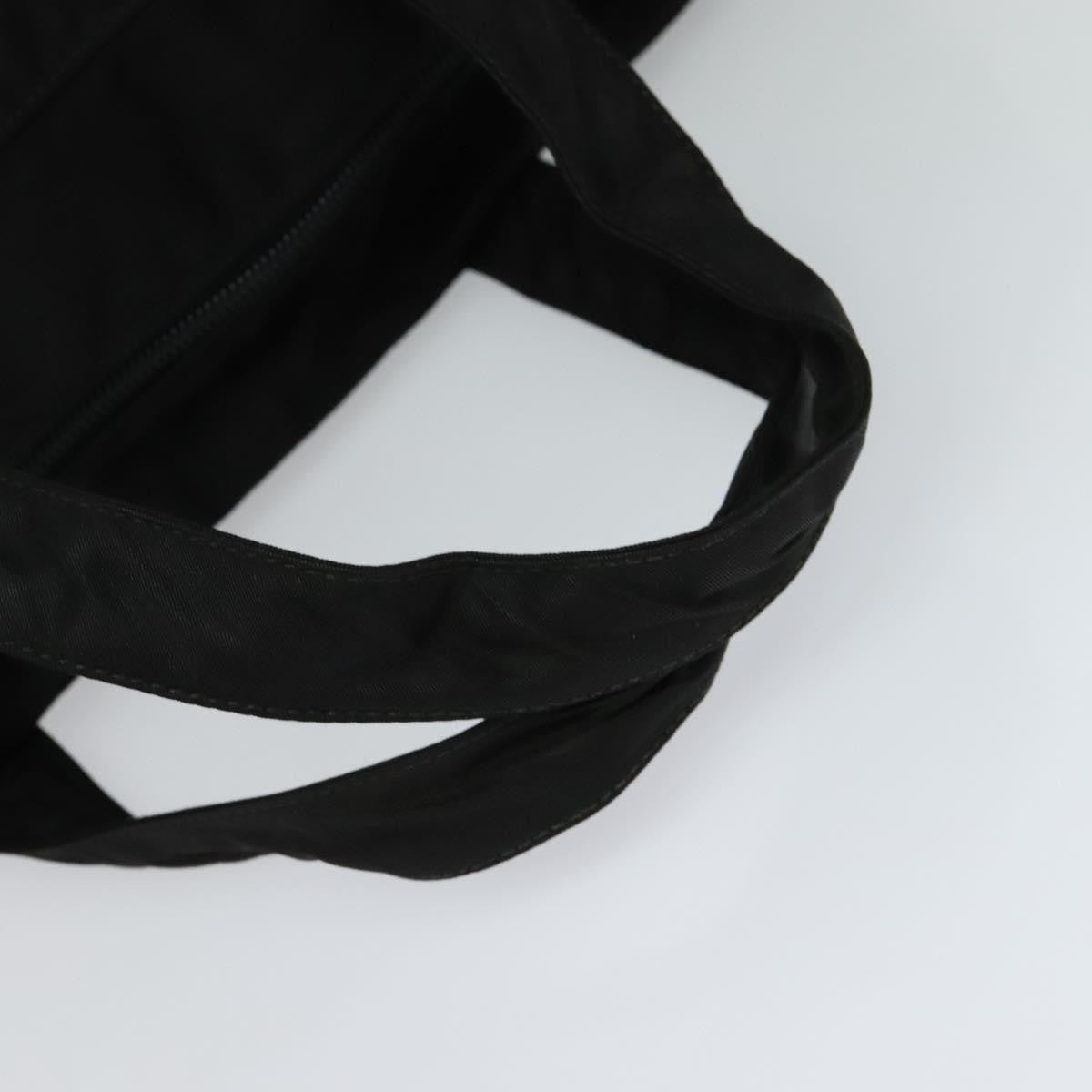 Prada Vintage Zip Handbag Tessuto, BLACK, NYLON, Handbag