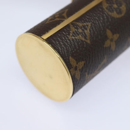 Louis Vuitton Lipstick Case on Chain Monogram Canvas, BROWN, CANVAS, Clutche & pouche