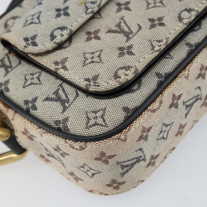 Louis Vuitton Juliette Crossbody Bag Mini Lin, BLUE, CANVAS, Shoulder bag