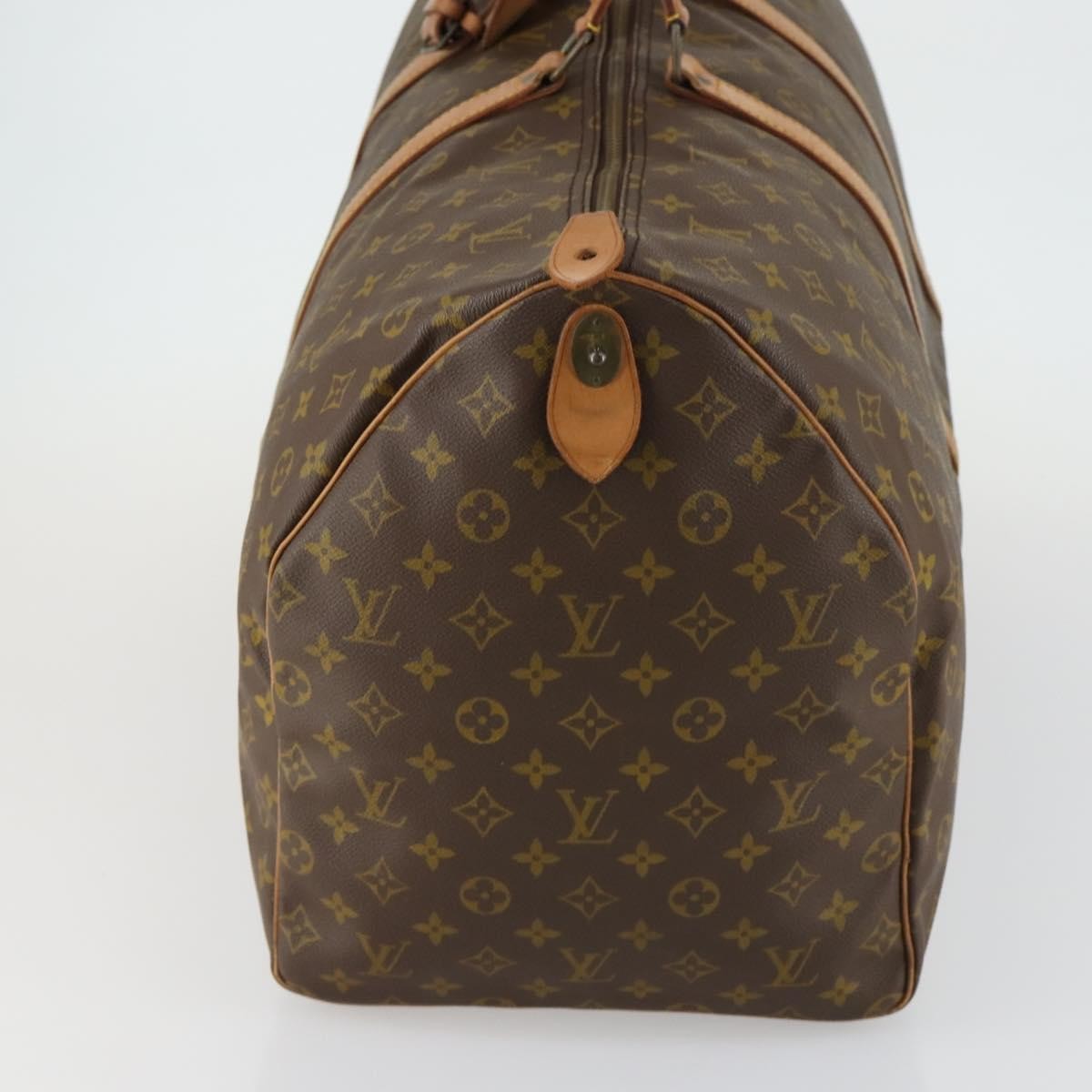 Louis Vuitton Keepall Bag Monogram Canvas, BROWN, CANVAS, Travel bag