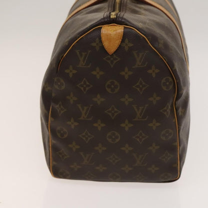 Louis Vuitton Keepall Bag Monogram Canvas, BROWN, CANVAS, Travel bag
