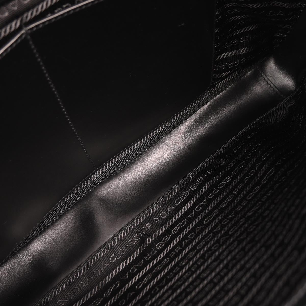 Prada Convertible Zip Around Briefcase Saffiano Leather, BLACK, LEATHER, Handbag