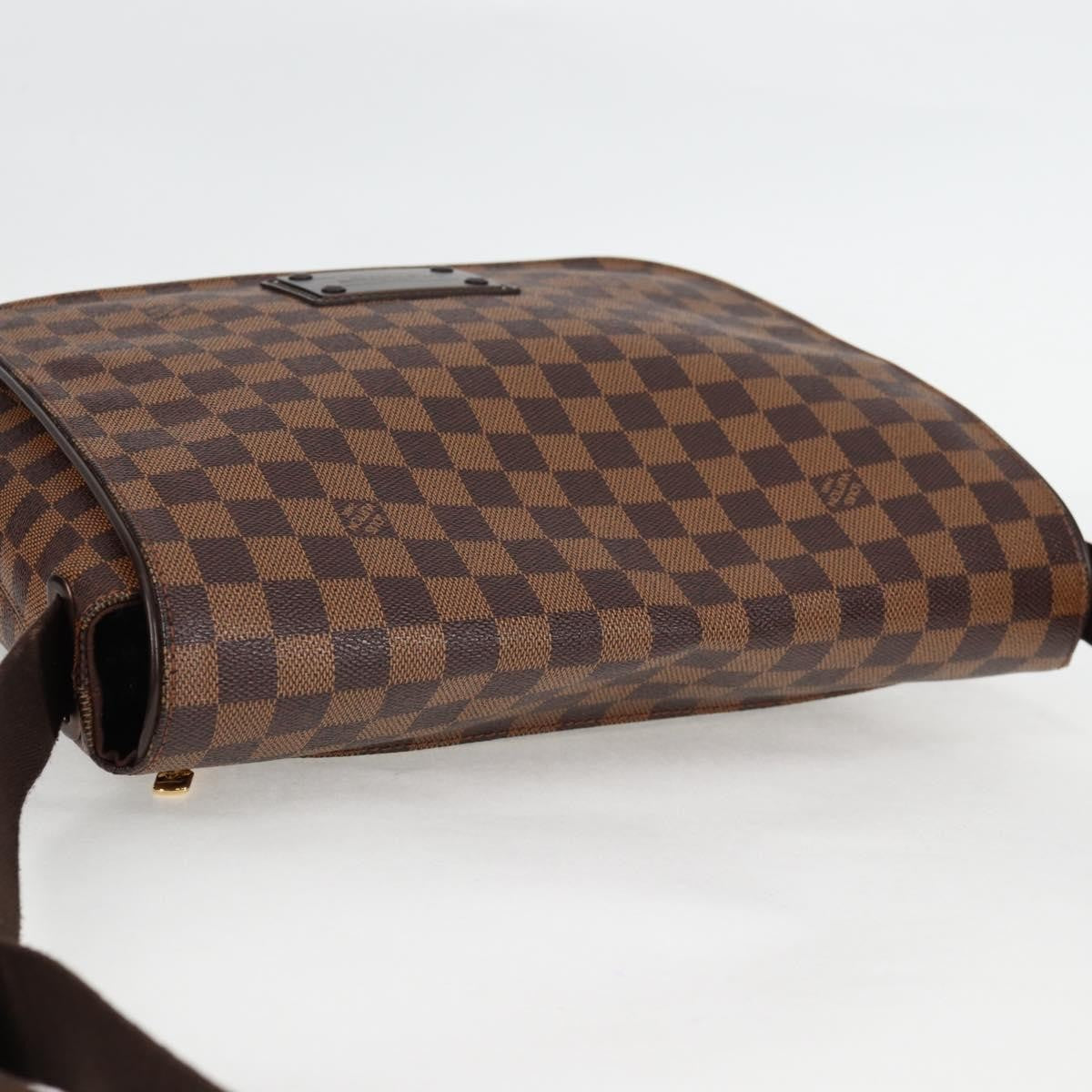Louis Vuitton Brooklyn Handbag Damier, BROWN, CANVAS, Handbag