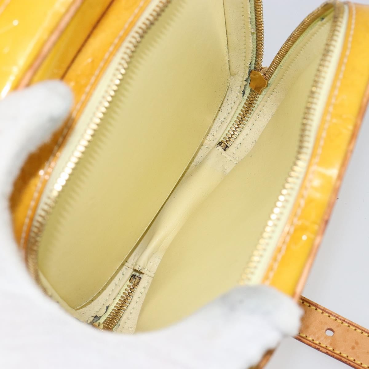 Louis Vuitton Wooster Handbag Monogram Vernis, YELLOW, PATENT_LEATHER, Shoulder bag