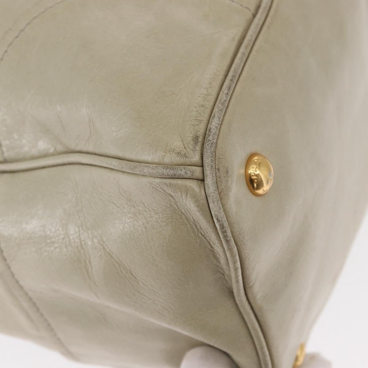 Prada Tote Vitello Daino Vitello Daino, BEIGE, LEATHER, Handbag