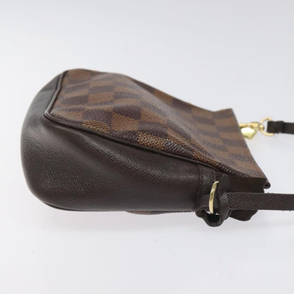 Louis Vuitton Trousse Make Up Bag Damier, BROWN, CANVAS, Clutche & pouche