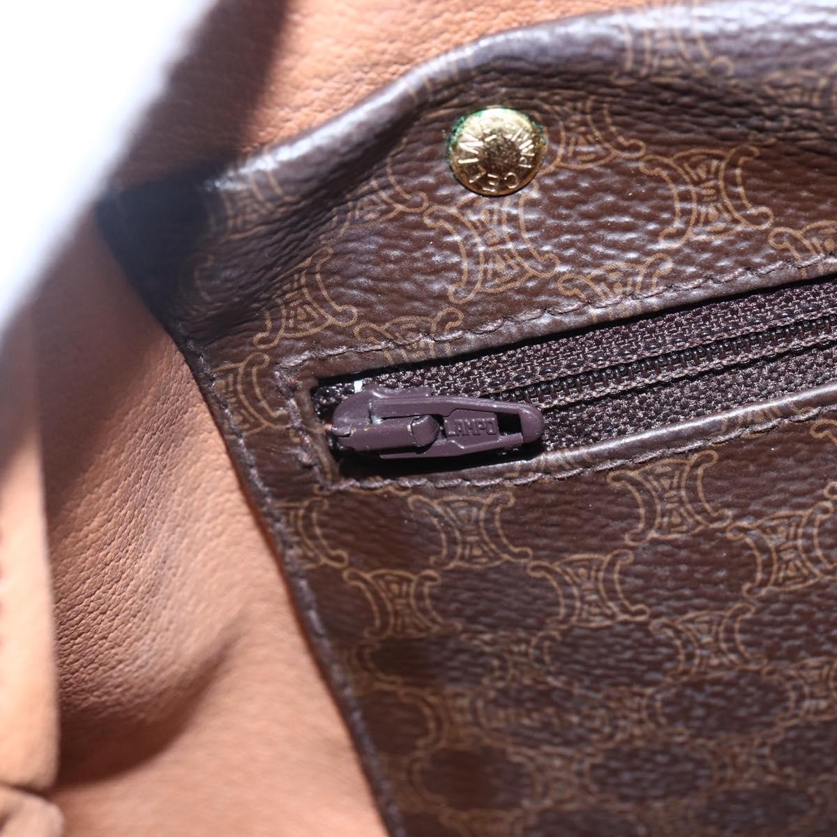 Celine Vintage Macadam Boston bag Canvas, BROWN, CANVAS, Handbag