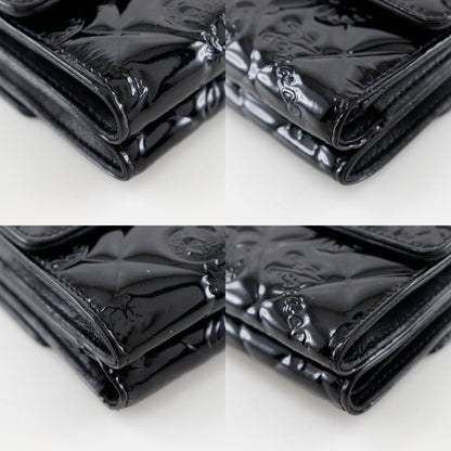 Chanel Bi-Fold Wallet Quilted Patent, BLACK, PATENT_LEATHER, Wallets