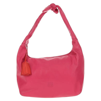Loewe Anagram Shoulder Bag Leather, PINK, LEATHER, Shoulder bag