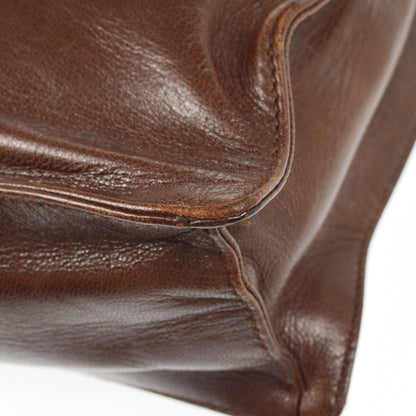 Prada Vintage Tote Leather, BROWN, LEATHER, Tote bag