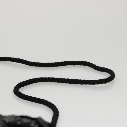 Chanel Camellia Charms Wallet on Chain Silk, BLACK, SATIN, Wallets