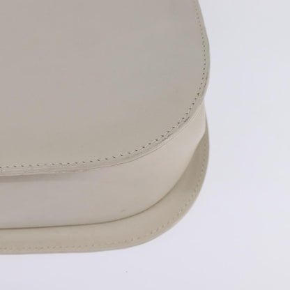 Salvatore Ferragamo Gancini handbag Leather, WHITE, LEATHER, Handbag