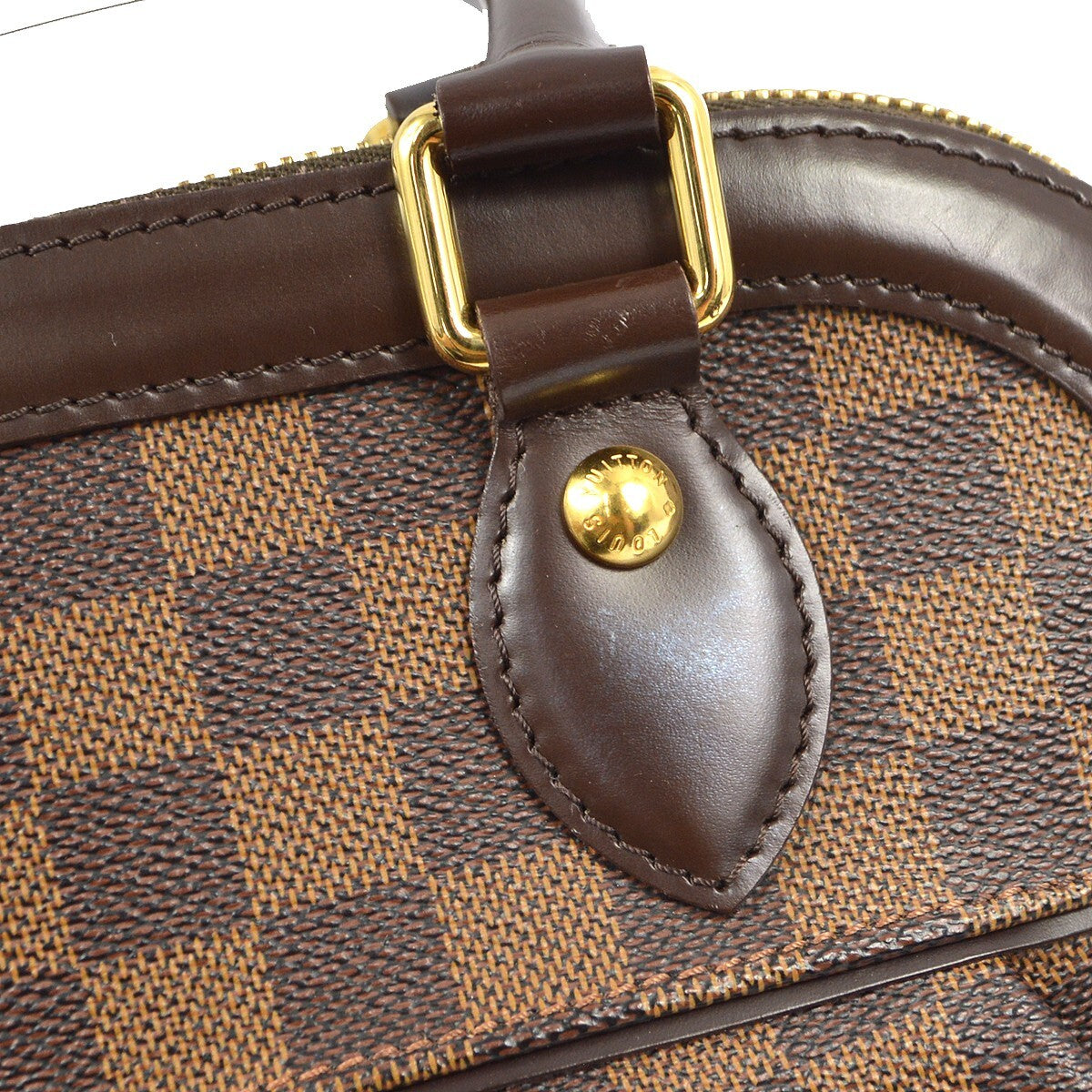 Louis Vuitton Trevi Handbag Damier, BROWN, CANVAS, Handbag