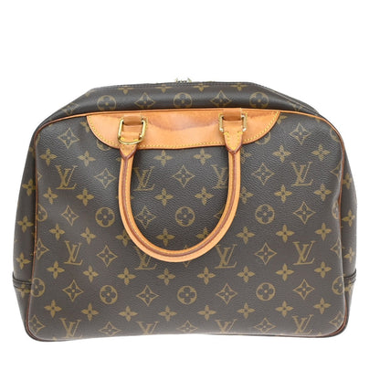 Louis Vuitton Deauville Handbag Monogram Canvas, BROWN, CANVAS, Handbag